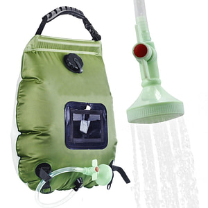 Portable Shower Bag,5 gallons/20L with Removable Hose and On-Off Switchable Shower Head for Camping Beach Swimming Outdoor Traveling Hiking